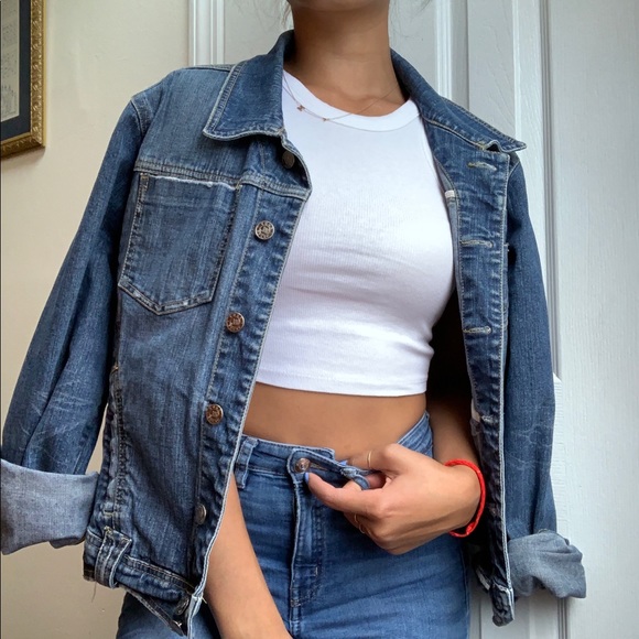 yuka jeans Jackets & Coats Vintage Oversized Jean Jacket Washed